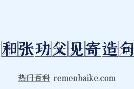和张功父见寄造句是什么意思的图片